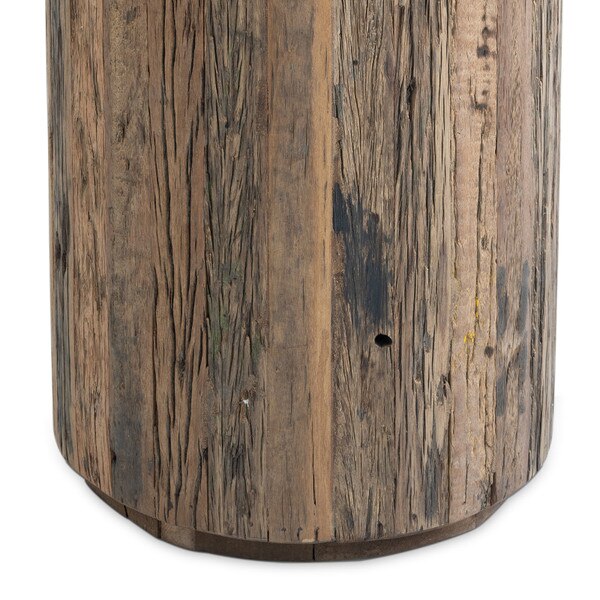 Eli Wood Side Table (Tall) Macro 4